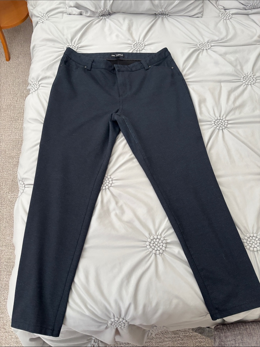 Karl Lagerfeld Dark Navy Slim Ponte Pants